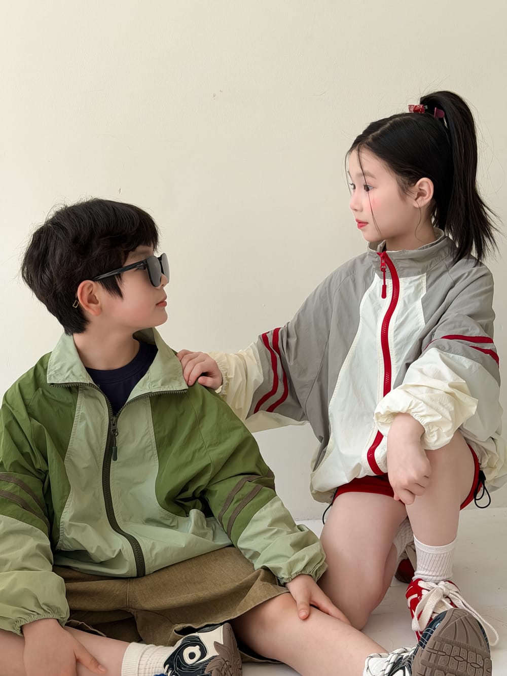 Zipper Sun Protection Jacket ライトアウター ブルゾン【mh0013123】 KUMAI.KIDS ショートコート・ジャケット・ジャンパー