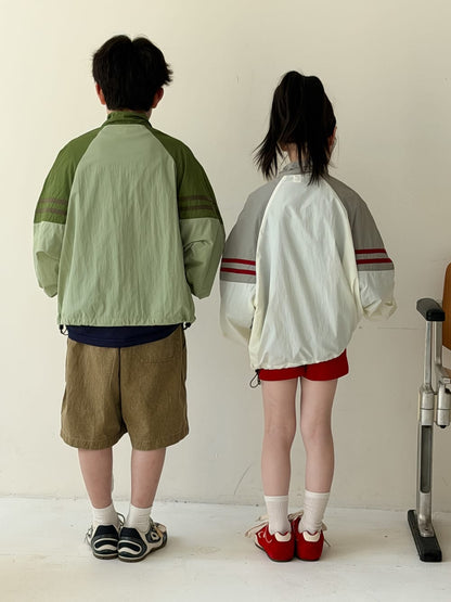Zipper Sun Protection Jacket ライトアウター ブルゾン【mh0013123】 KUMAI.KIDS ショートコート・ジャケット・ジャンパー