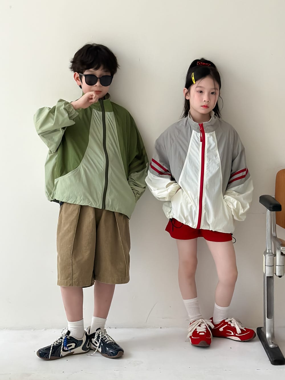 Zipper Sun Protection Jacket ライトアウター ブルゾン【mh0013123】 KUMAI.KIDS ショートコート・ジャケット・ジャンパー