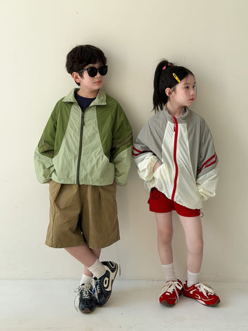 Zipper Sun Protection Jacket ライトアウター ブルゾン【mh0013123】 KUMAI.KIDS ショートコート・ジャケット・ジャンパー