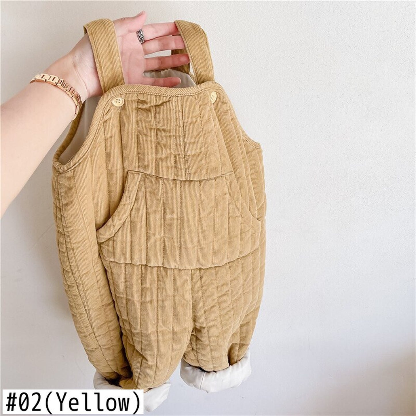 -キッズ コーデュロイ キルティング サロペット サスパンツ【mh0000254】 - mamahalo shop - オーバーオール -  べビー服 - 子供服 - 男の子 - 女の子