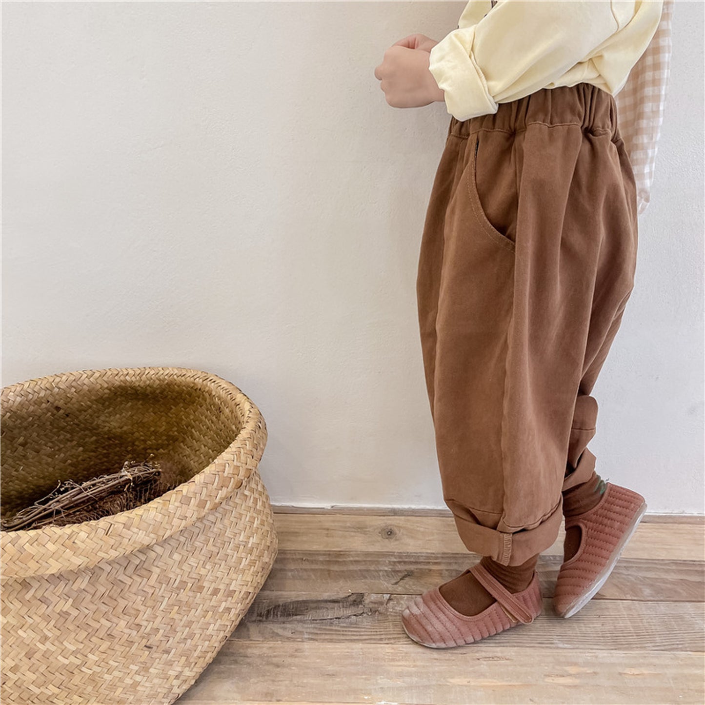 -キッズ ルーズ パンツ【mh0000331】 - mamahalo shop - ロングパンツ・スウェットパンツ -  べビー服 - 子供服 - 男の子 - 女の子