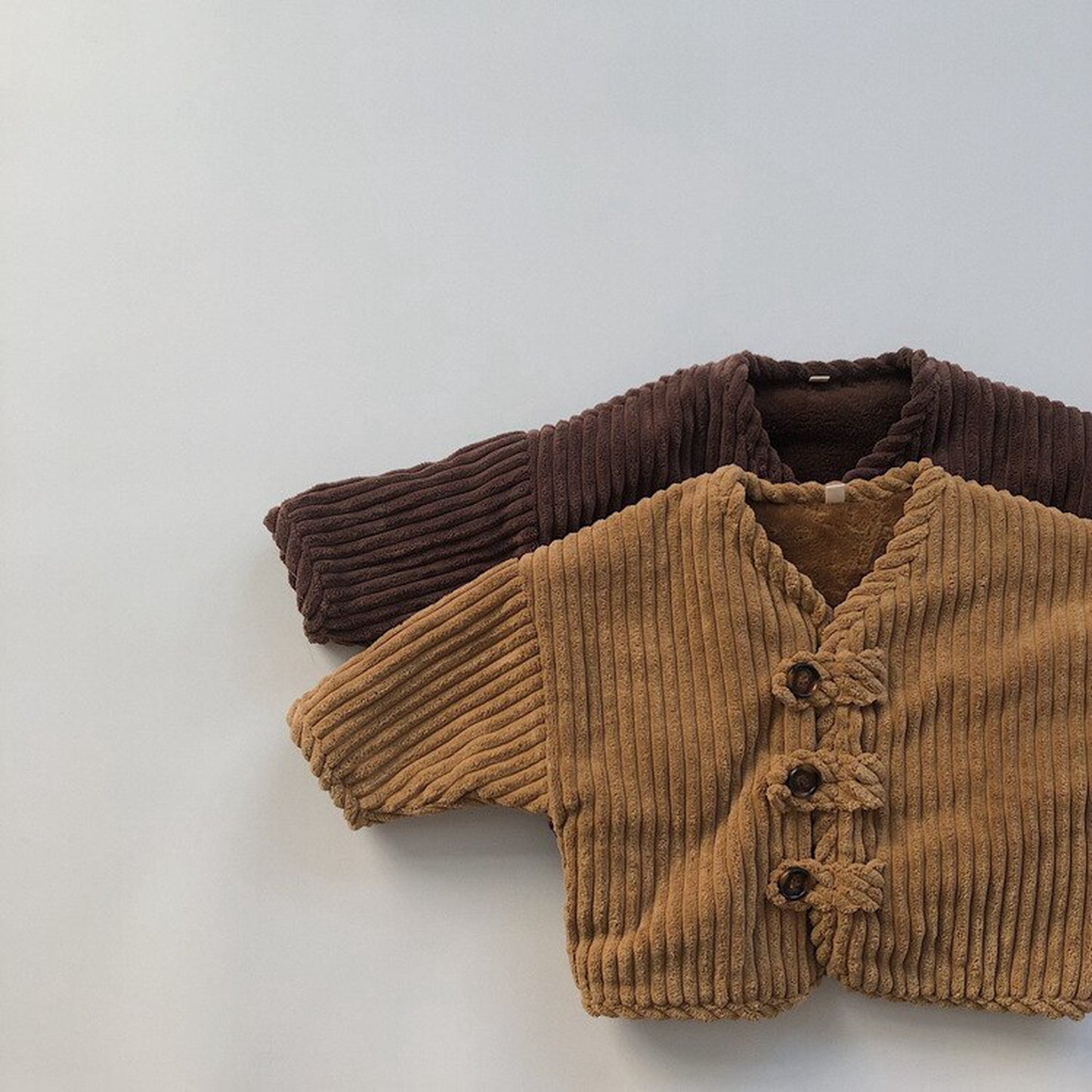 -キッズ コーデュロイ 裏フリース ジャケット コート アウター【mh0000264】 - mamahalo shop - ショートコート・ジャケット・ジャンパー -  べビー服 - 子供服 - 男の子 - 女の子