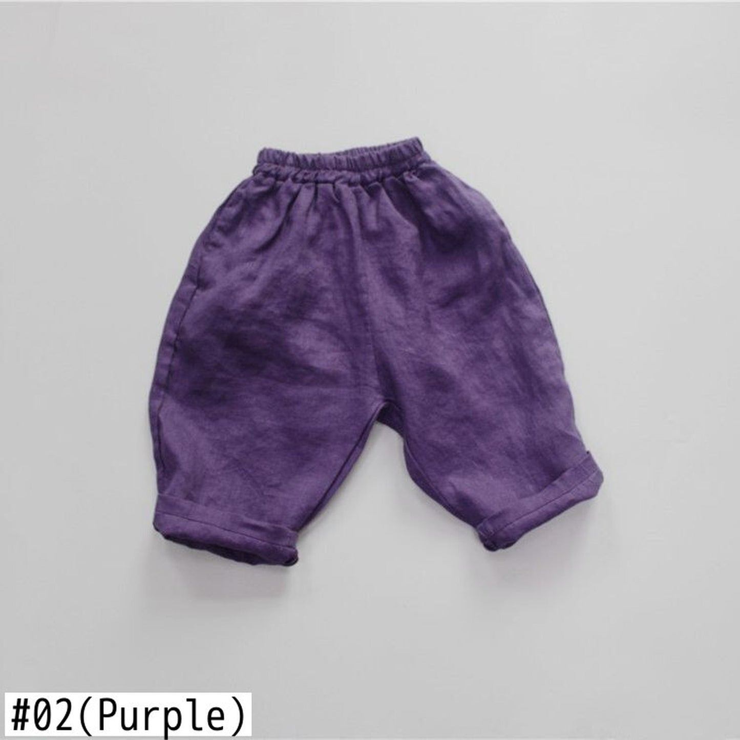 -キッズ サマー コットンリネン パンツ - mamahalo shop - ロングパンツ・スウェットパンツ -  べビー服 - 子供服 - 男の子 - 女の子