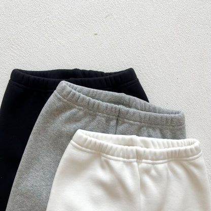 -ベビー リボン 裏起毛 レギンス パンツ【mh0000256】 - mamahalo shop - レギンスパンツ -  べビー服 - 子供服 - 男の子 - 女の子
