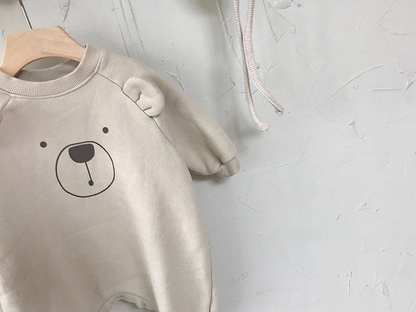 -ベビー くま 耳付き ロンパース【mh0000381】 - mamahalo shop - 長袖ロンパース -  べビー服 - 子供服 - 男の子 - 女の子