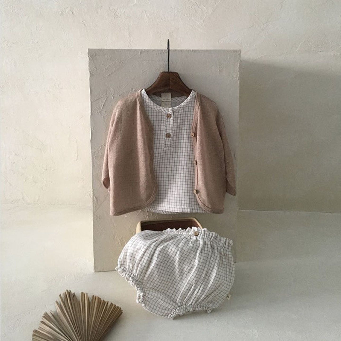 -ベビー フラワー 無地 カーディガン - mamahalo shop - カーディガン・パーカー -  べビー服 - 子供服 - 男の子 - 女の子