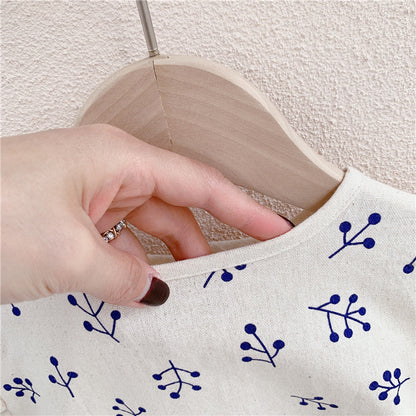 -キッズ パフスリーブ ブラウス【mh0000525】 - mamahalo shop - 半袖シャツ・ブラウス -  べビー服 - 子供服 - 男の子 - 女の子