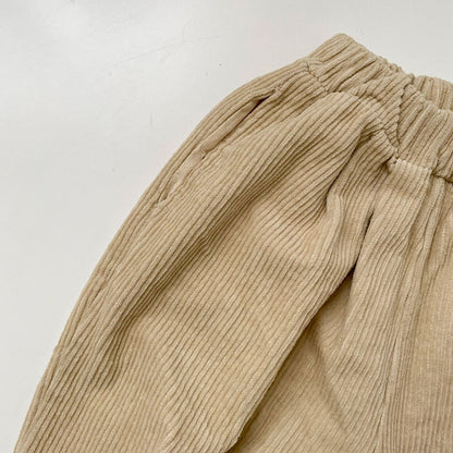 -キッズ コーデュロイ ハーフ パンツ【mh0002513】 - mamahalo shop - ハーフパンツ・ショートパンツ -  べビー服 - 子供服 - 男の子 - 女の子