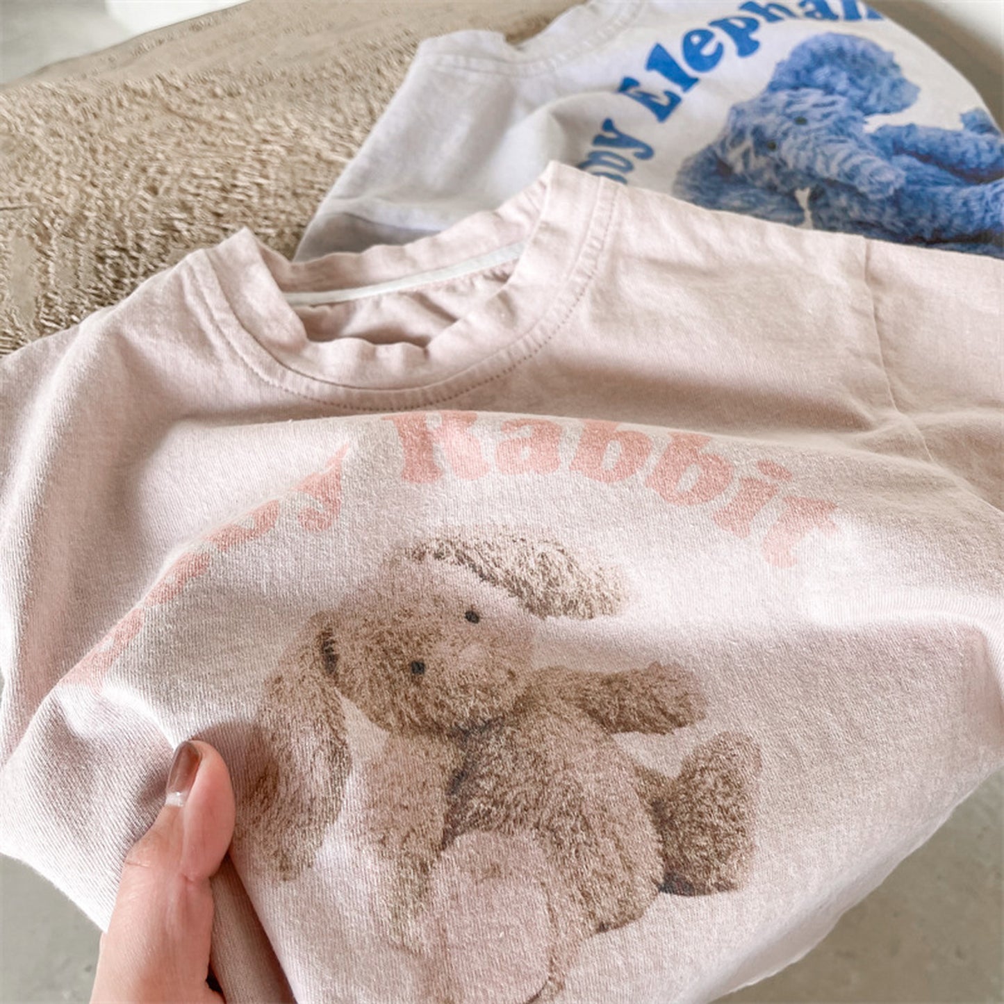 -キッズ うさぎ バニー ぞう エレファント 半袖 Tシャツ【mh0000791】 - mamahalo shop - 半袖Tシャツ -  べビー服 - 子供服 - 男の子 - 女の子