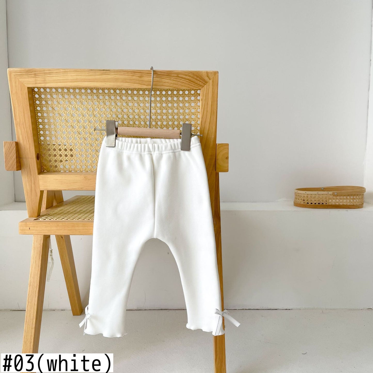 -ベビー リボン 裏起毛 レギンス パンツ【mh0000256】 - mamahalo shop - レギンスパンツ -  べビー服 - 子供服 - 男の子 - 女の子