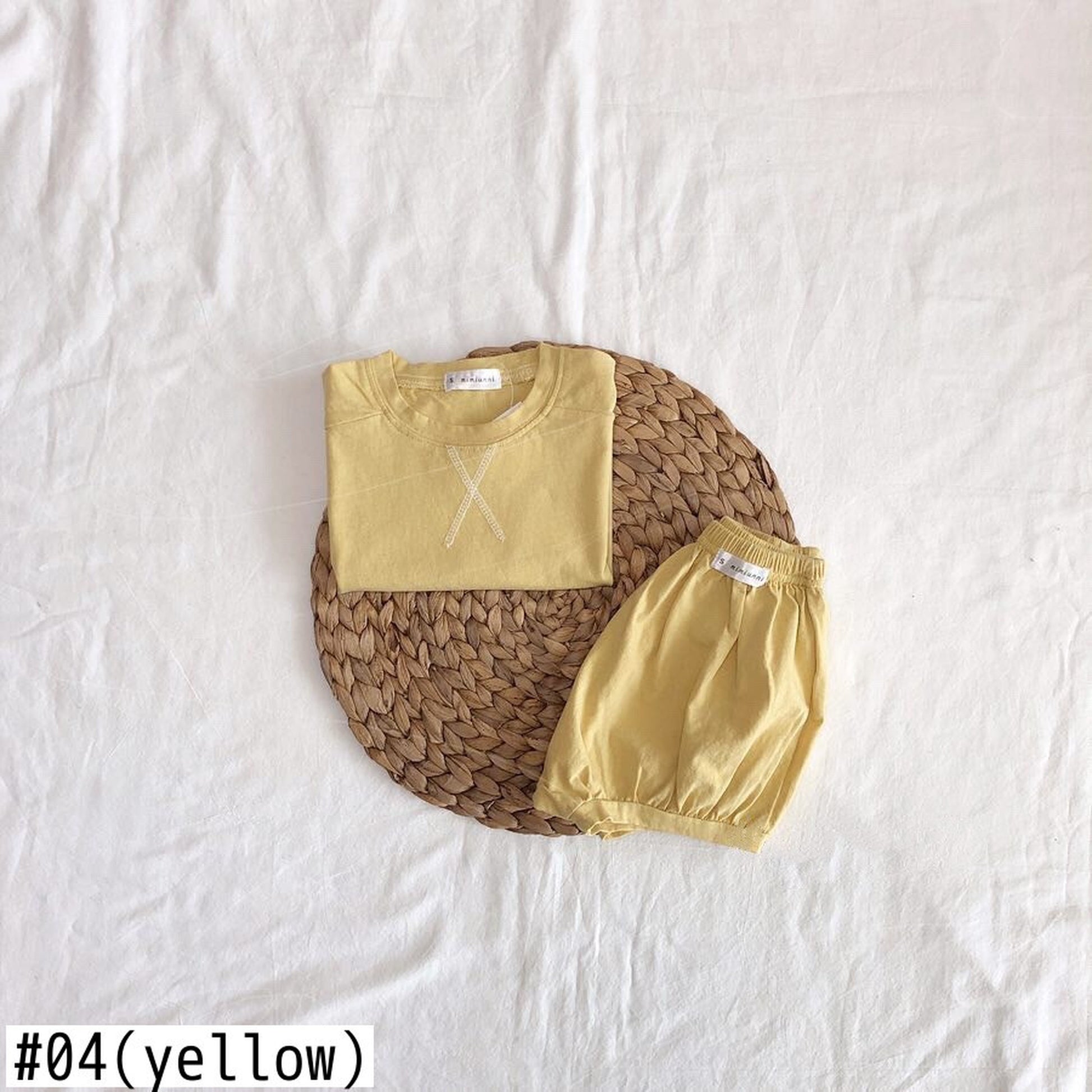 -ベビー 半袖 ルーズ Tシャツ ショーツ セット【mh0000464】 - mamahalo shop - 半袖セットアップ -  べビー服 - 子供服 - 男の子 - 女の子