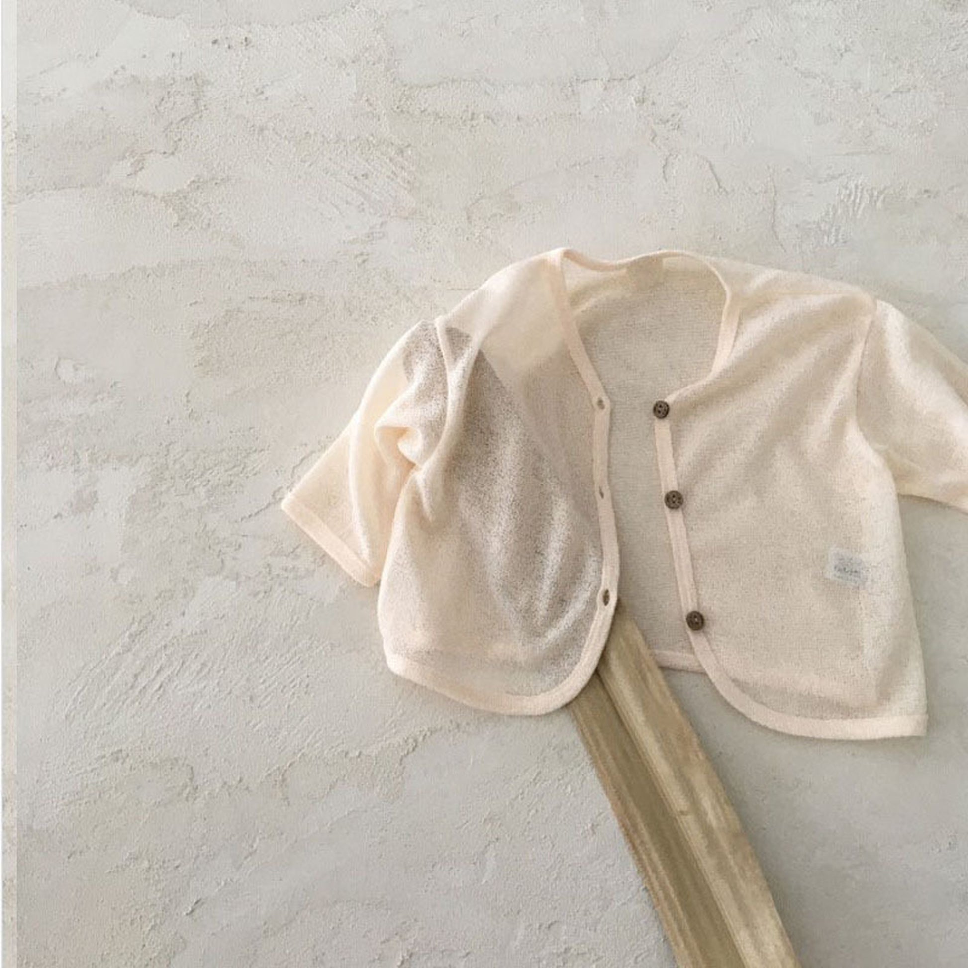 -ベビー フラワー 無地 カーディガン - mamahalo shop - カーディガン・パーカー -  べビー服 - 子供服 - 男の子 - 女の子