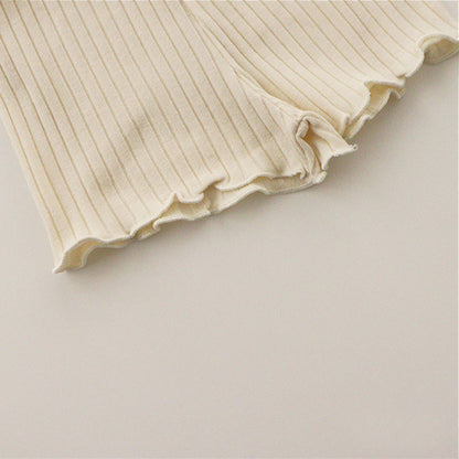 -ベビー キッズ セットアップ バッククロス キャミソール フリル パンツ【mh0000780】 - mamahalo shop - ノースリーブセットアップ -  べビー服 - 子供服 - 男の子 - 女の子