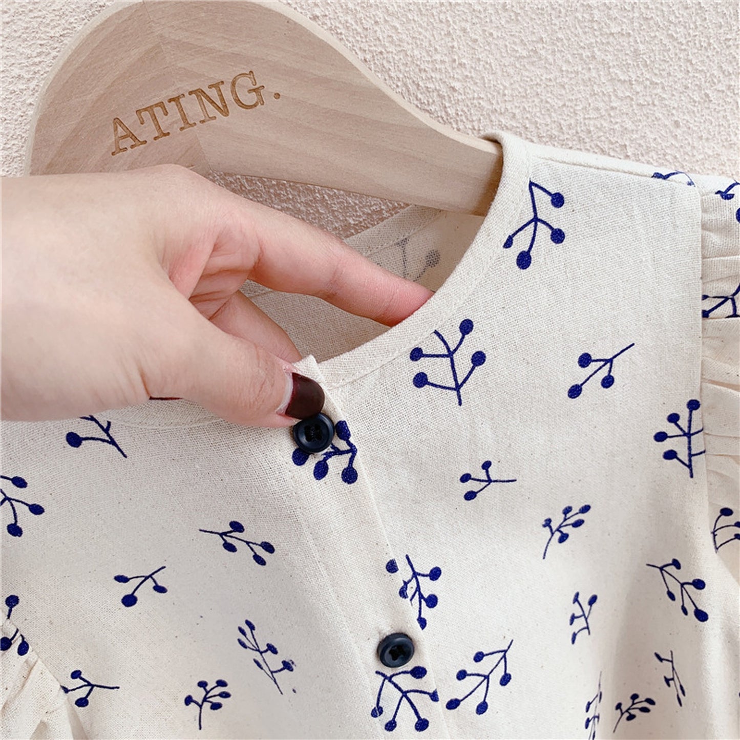 -キッズ パフスリーブ ブラウス【mh0000525】 - mamahalo shop - 半袖シャツ・ブラウス -  べビー服 - 子供服 - 男の子 - 女の子