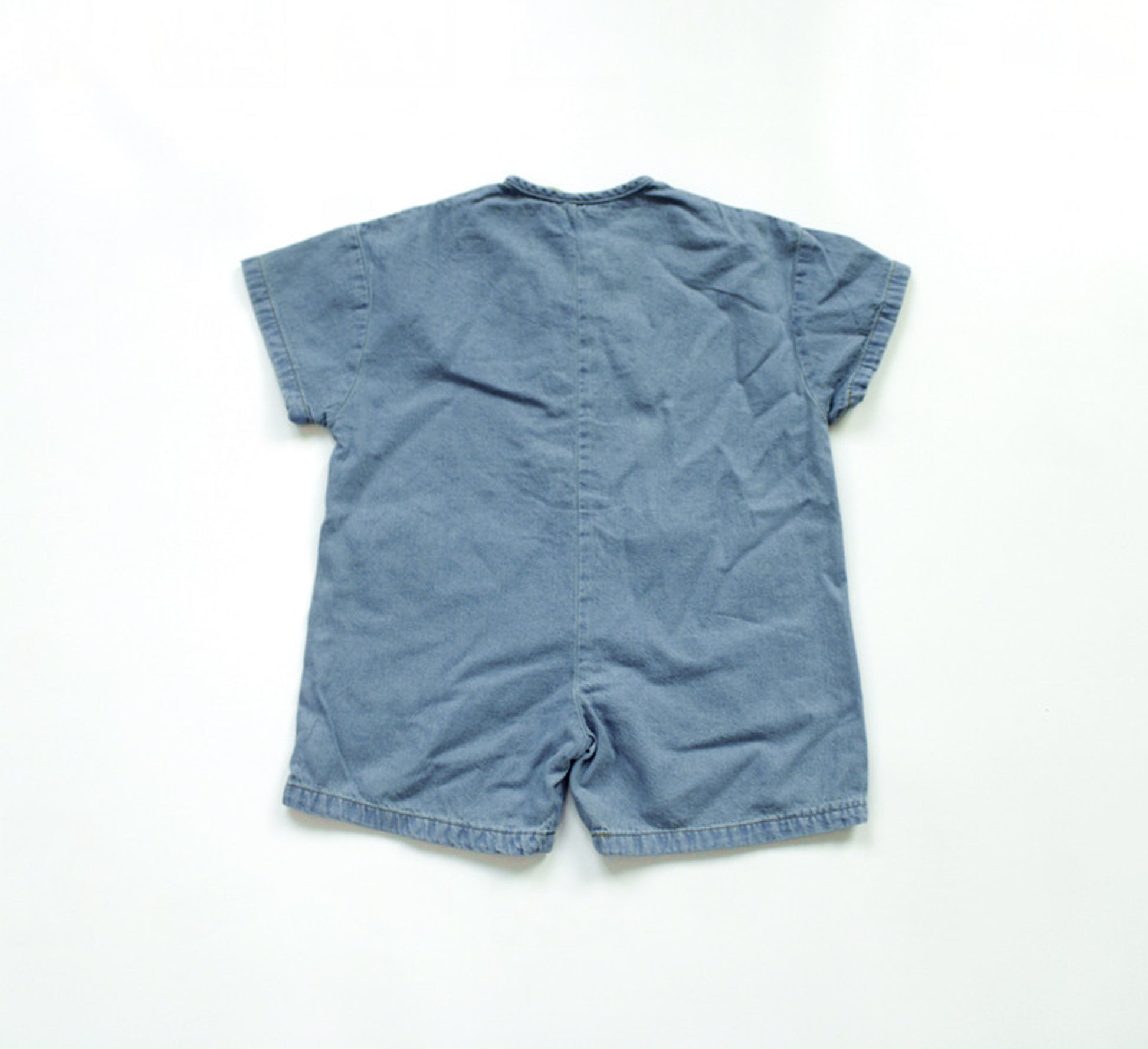 -キッズ デニム 半袖 ジャンプスーツ 48918290 - mamahalo shop - 半袖ジャンプスーツ -  べビー服 - 子供服 - 男の子 - 女の子