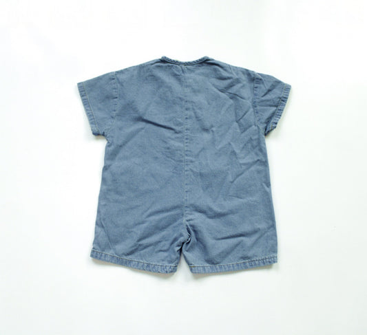 -キッズ デニム 半袖 ジャンプスーツ 48918290 - mamahalo shop - 半袖ジャンプスーツ -  べビー服 - 子供服 - 男の子 - 女の子