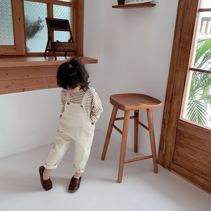 -キッズ デニム オーバーオール【mh0000549】 - mamahalo shop - オーバーオール -  べビー服 - 子供服 - 男の子 - 女の子