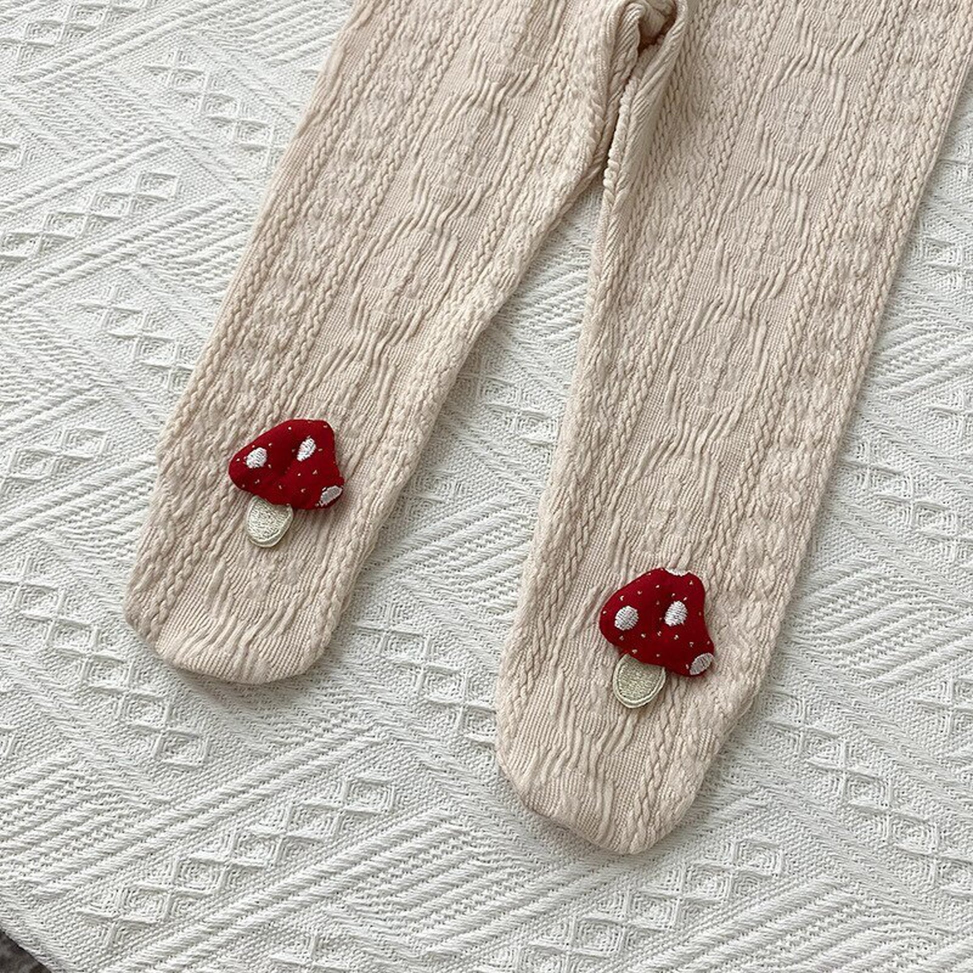 -ベビー きのこ レギンス タイツ パンツ【mh0000358】 - mamahalo shop - レギンスパンツ -  べビー服 - 子供服 - 男の子 - 女の子