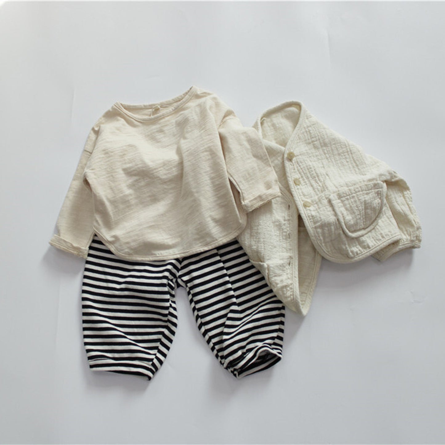 -キッズ シンプル 長袖 Tシャツ【mh-0000232】 - mamahalo shop - 長袖Tシャツ -  べビー服 - 子供服 - 男の子 - 女の子