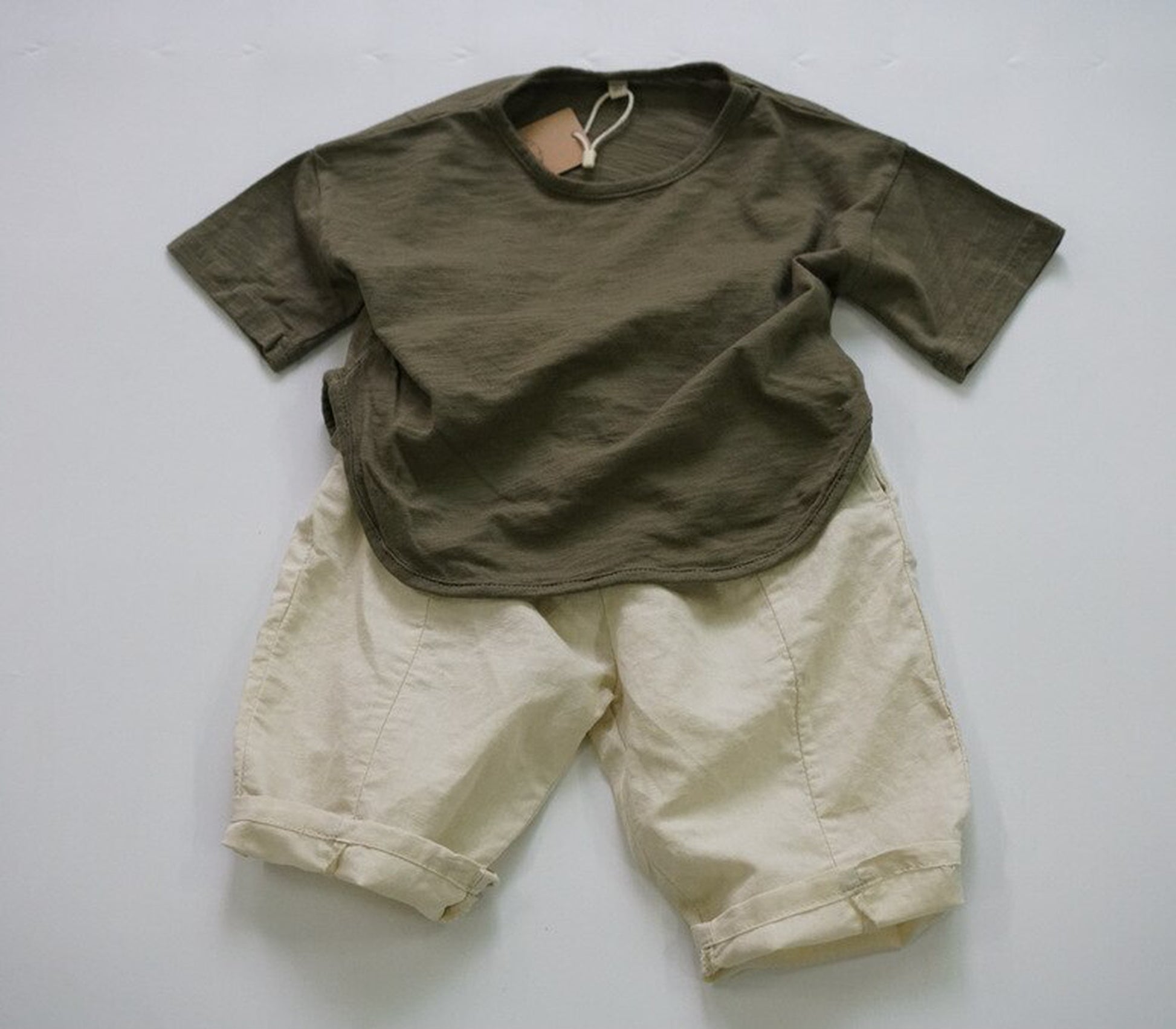 -キッズ コットン サマー パンツ - mamahalo shop - ハーフパンツ・ショートパンツ -  べビー服 - 子供服 - 男の子 - 女の子