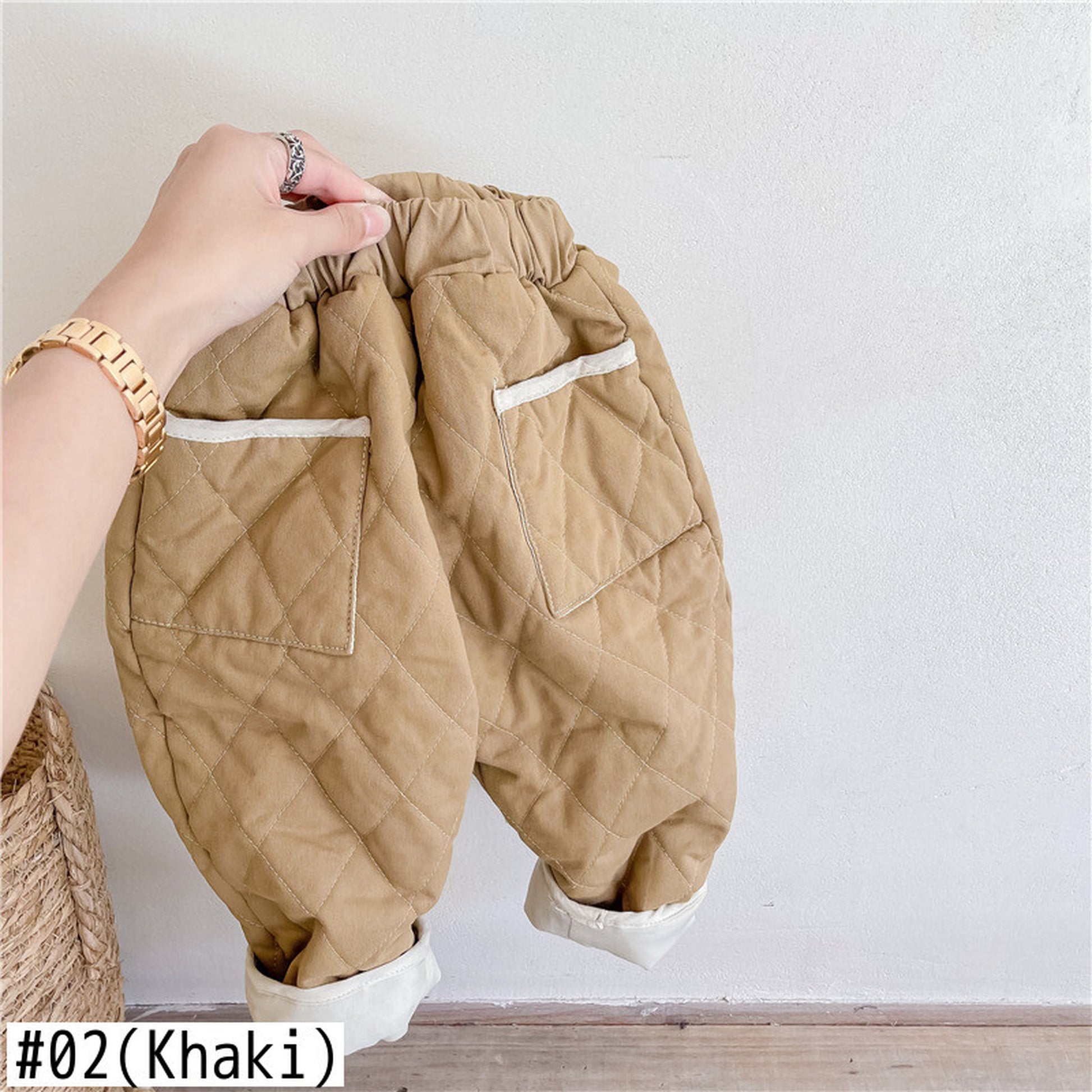 -キッズ キルティング アウター パンツ【mh0000291】 - mamahalo shop - ロングパンツ・スウェットパンツ -  べビー服 - 子供服 - 男の子 - 女の子