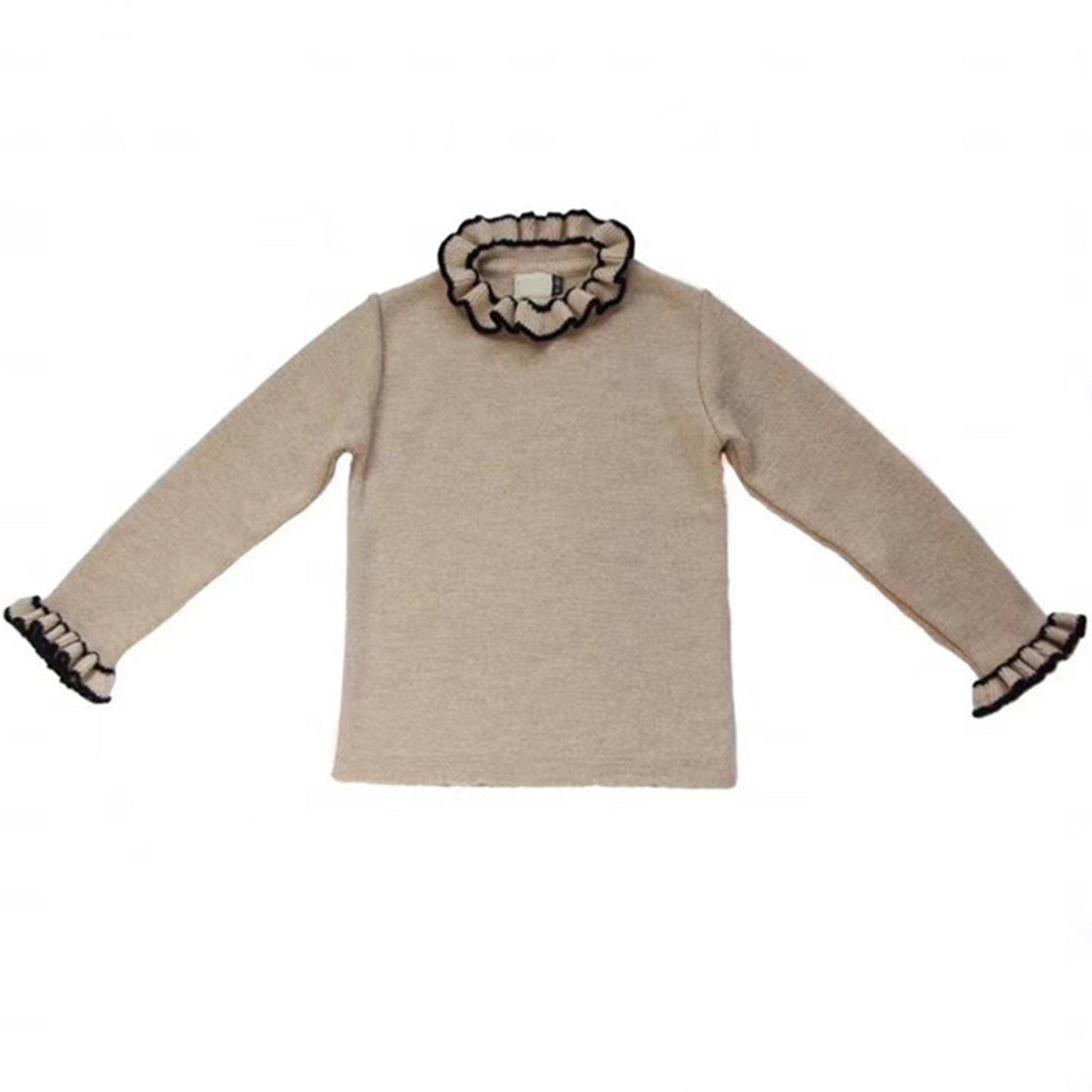 -ベビー ニット フリル襟 カットソー トップス【mh0000099】 - mamahalo shop - ニット・セーター -  べビー服 - 子供服 - 男の子 - 女の子