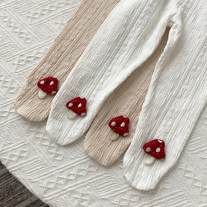 -ベビー きのこ レギンス タイツ パンツ【mh0000358】 - mamahalo shop - レギンスパンツ -  べビー服 - 子供服 - 男の子 - 女の子