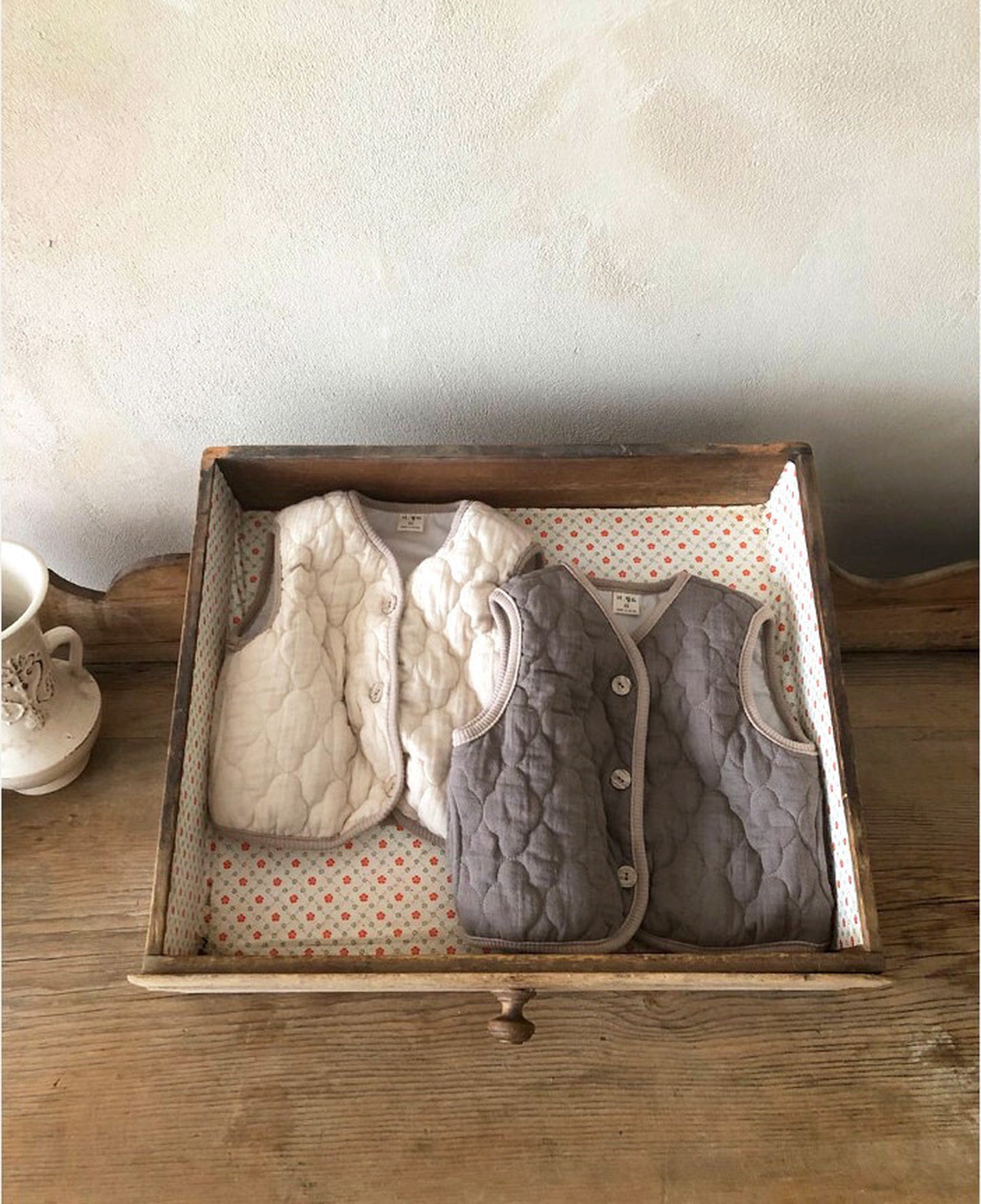 -ベビー キルティング アウター ベスト【mh0000240】 - mamahalo shop - ベスト -  べビー服 - 子供服 - 男の子 - 女の子