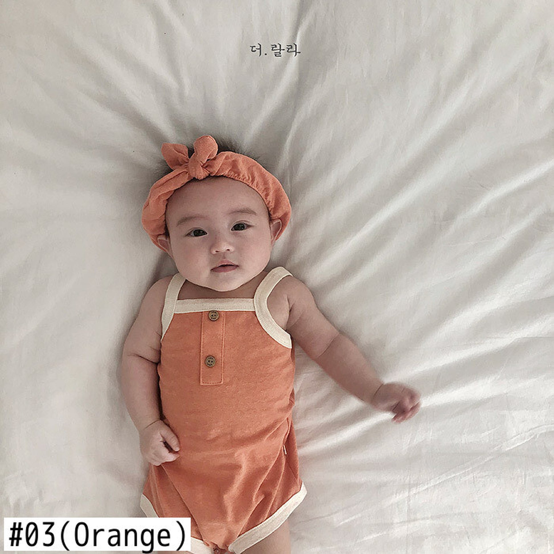 -ベビーロンパース キャミソールボディスーツ タンクロンパース 3カラー【mh0000535】 - mamahalo shop - ノースリーブロンパース -  べビー服 - 子供服 - 男の子 - 女の子