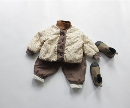 -キッズ フラワー ジャケット【mh0000300】 - mamahalo shop - ショートコート・ジャケット・ジャンパー -  べビー服 - 子供服 - 男の子 - 女の子