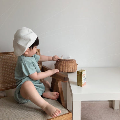 -ベビー 半袖 ルーズ Tシャツ ショーツ セット【mh0000464】 - mamahalo shop - 半袖セットアップ -  べビー服 - 子供服 - 男の子 - 女の子