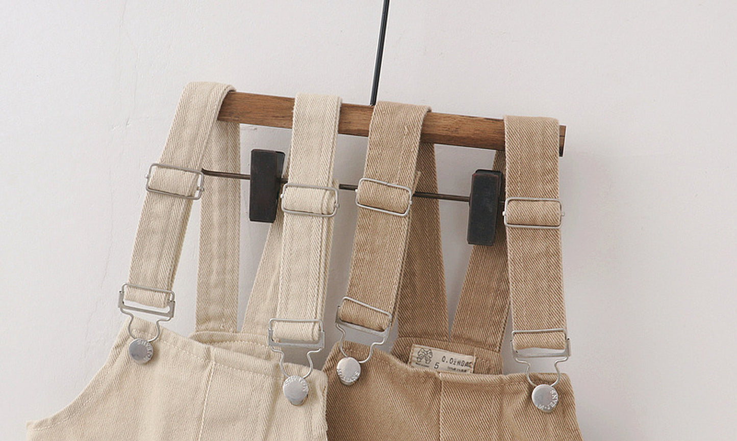 -キッズ シンプル オーバーオール サロペット【mh0000369】 - mamahalo shop - オーバーオール -  べビー服 - 子供服 - 男の子 - 女の子