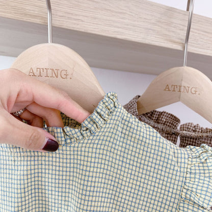 -キッズ ギンガムチェック ノースリーブ トップス - mamahalo shop - タンクトップ・キャミソール・ノースリーブトップス -  べビー服 - 子供服 - 男の子 - 女の子