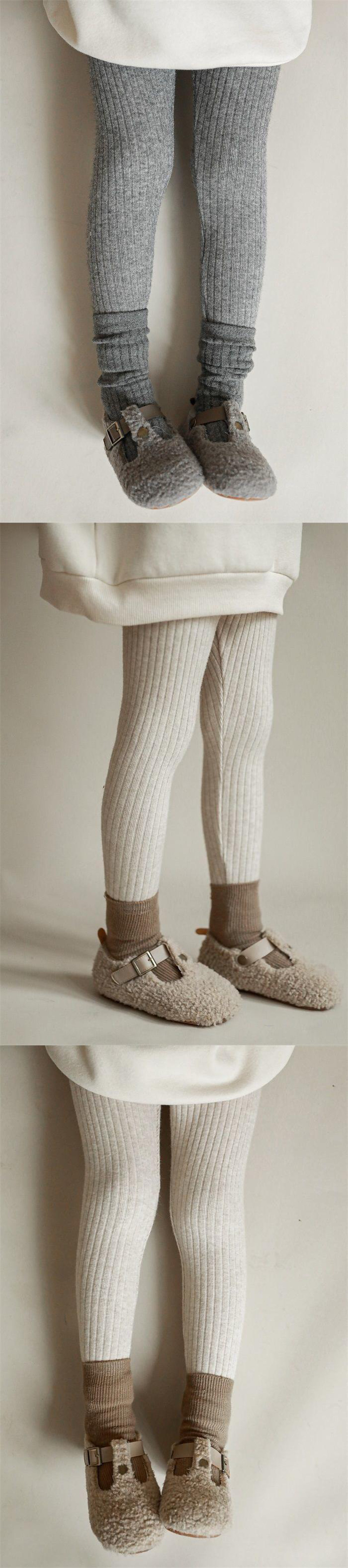 -キッズ リブニット レギンス パンツ【mh0000216】 - mamahalo shop - レギンスパンツ -  べビー服 - 子供服 - 男の子 - 女の子