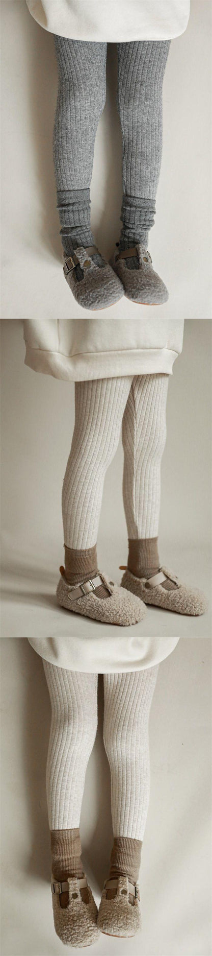 -キッズ リブニット レギンス パンツ【mh0000216】 - mamahalo shop - レギンスパンツ -  べビー服 - 子供服 - 男の子 - 女の子