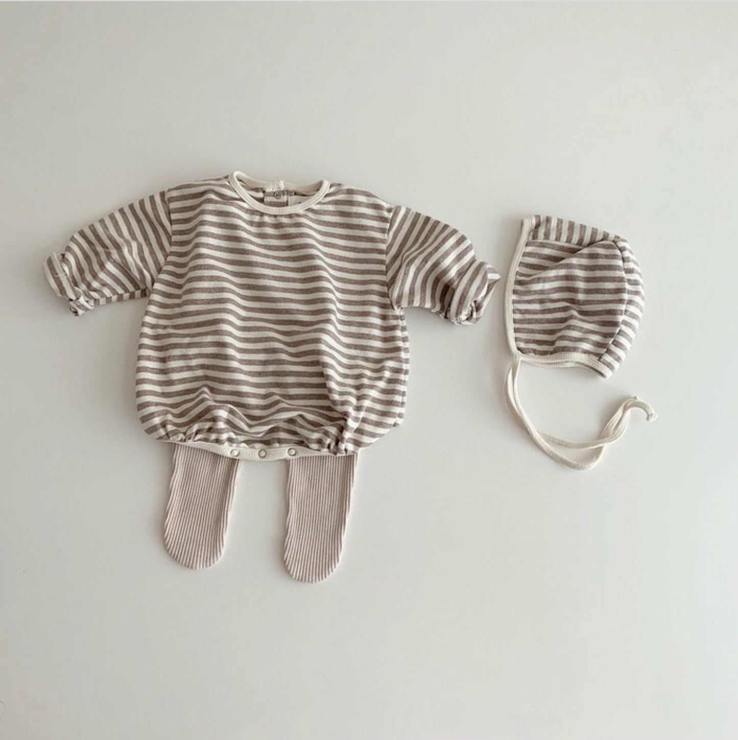 -ベビー リブ 足つき レギンス パンツ タイツ【mh0000074】 - mamahalo shop - レギンスパンツ -  べビー服 - 子供服 - 男の子 - 女の子