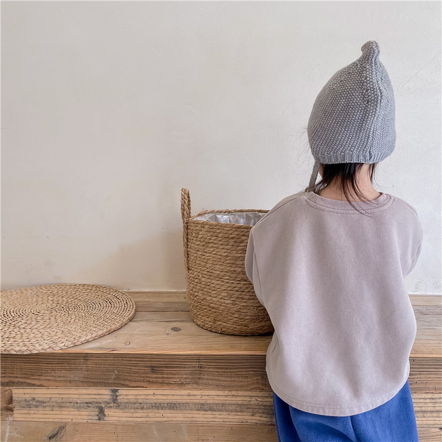 -キッズ レター ロゴ トップス スウェットシャツ【mh0000252】 - mamahalo shop - トレーナー・フーディ -  べビー服 - 子供服 - 男の子 - 女の子