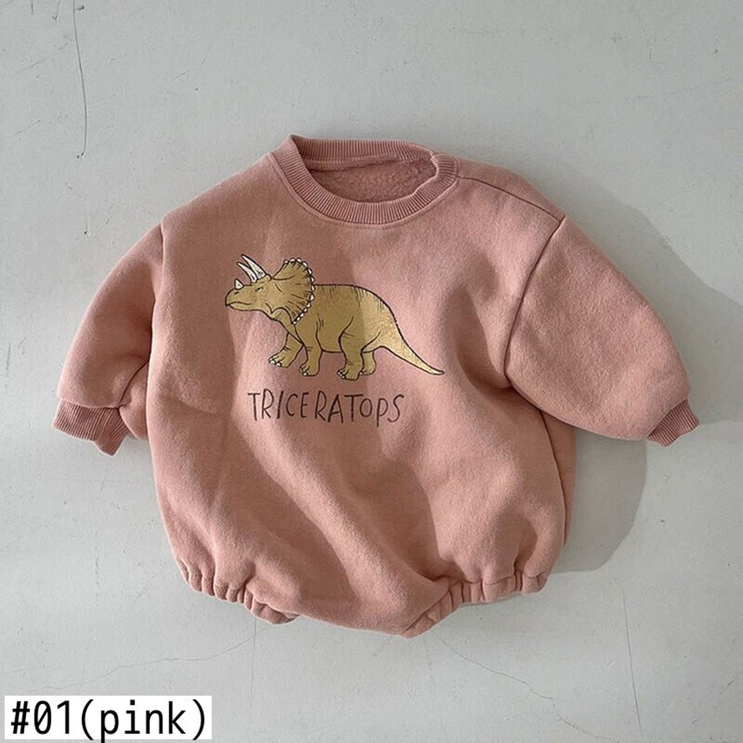 -ベビー 恐竜 ダイナソー 裏起毛 ロンパース【mh0000202】 - mamahalo shop - 長袖ロンパース -  べビー服 - 子供服 - 男の子 - 女の子