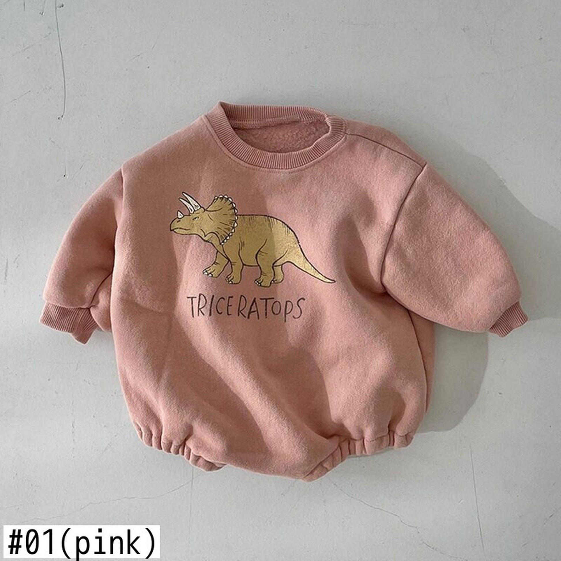 -ベビー 恐竜 ダイナソー 裏起毛 ロンパース【mh0000202】 - mamahalo shop - 長袖ロンパース -  べビー服 - 子供服 - 男の子 - 女の子