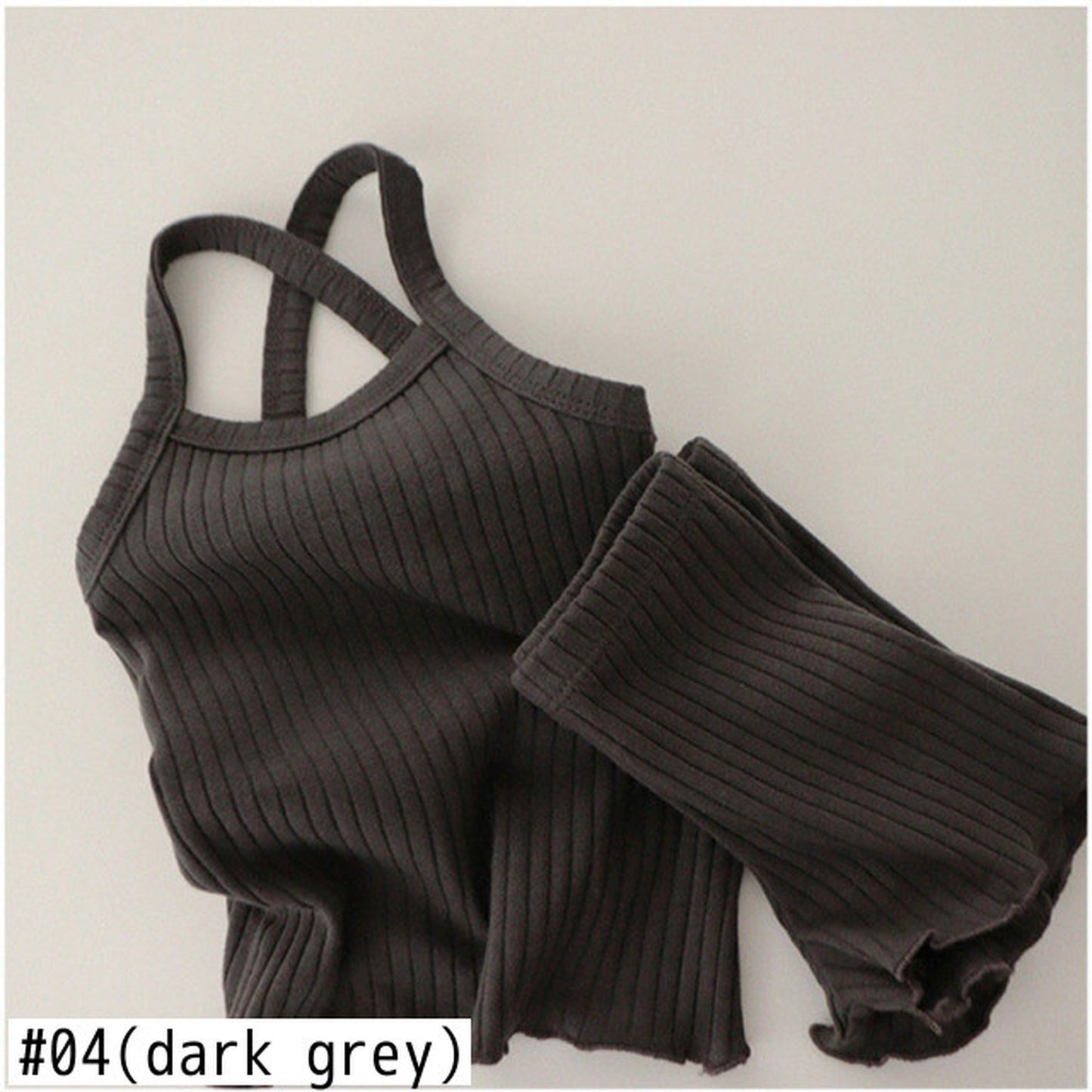 -ベビー キッズ セットアップ バッククロス キャミソール フリル パンツ【mh0000780】 - mamahalo shop - ノースリーブセットアップ -  べビー服 - 子供服 - 男の子 - 女の子