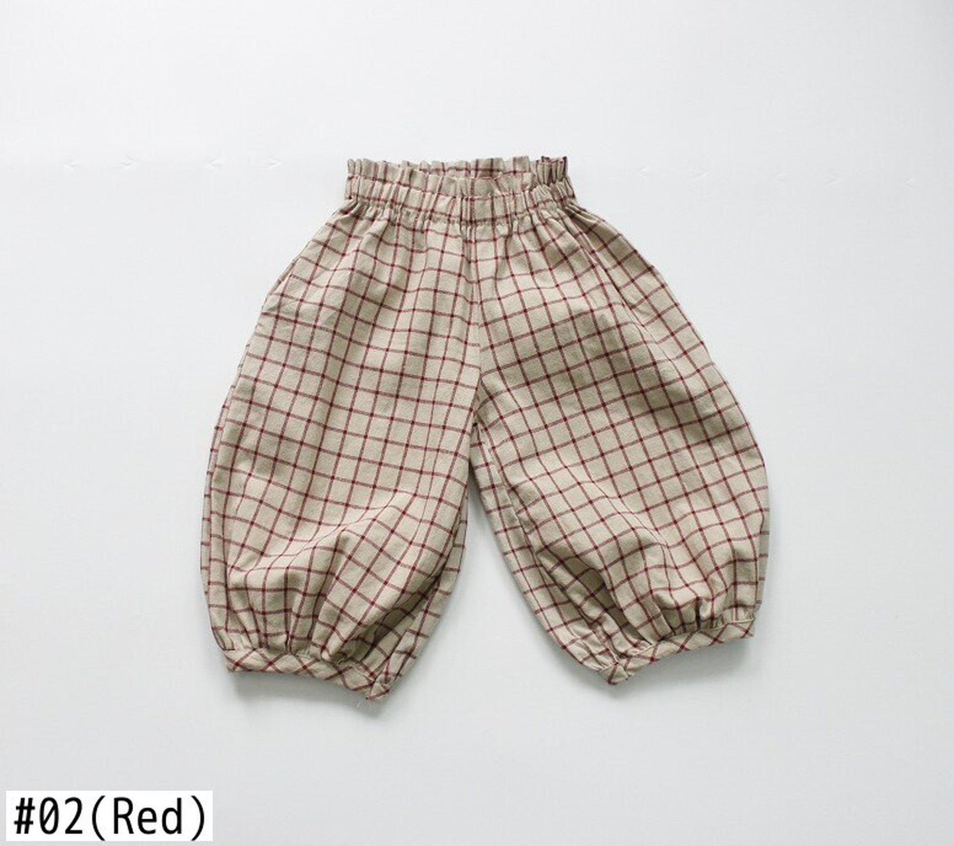 -キッズ チェック パンツ - mamahalo shop - ハーフパンツ・ショートパンツ -  べビー服 - 子供服 - 男の子 - 女の子