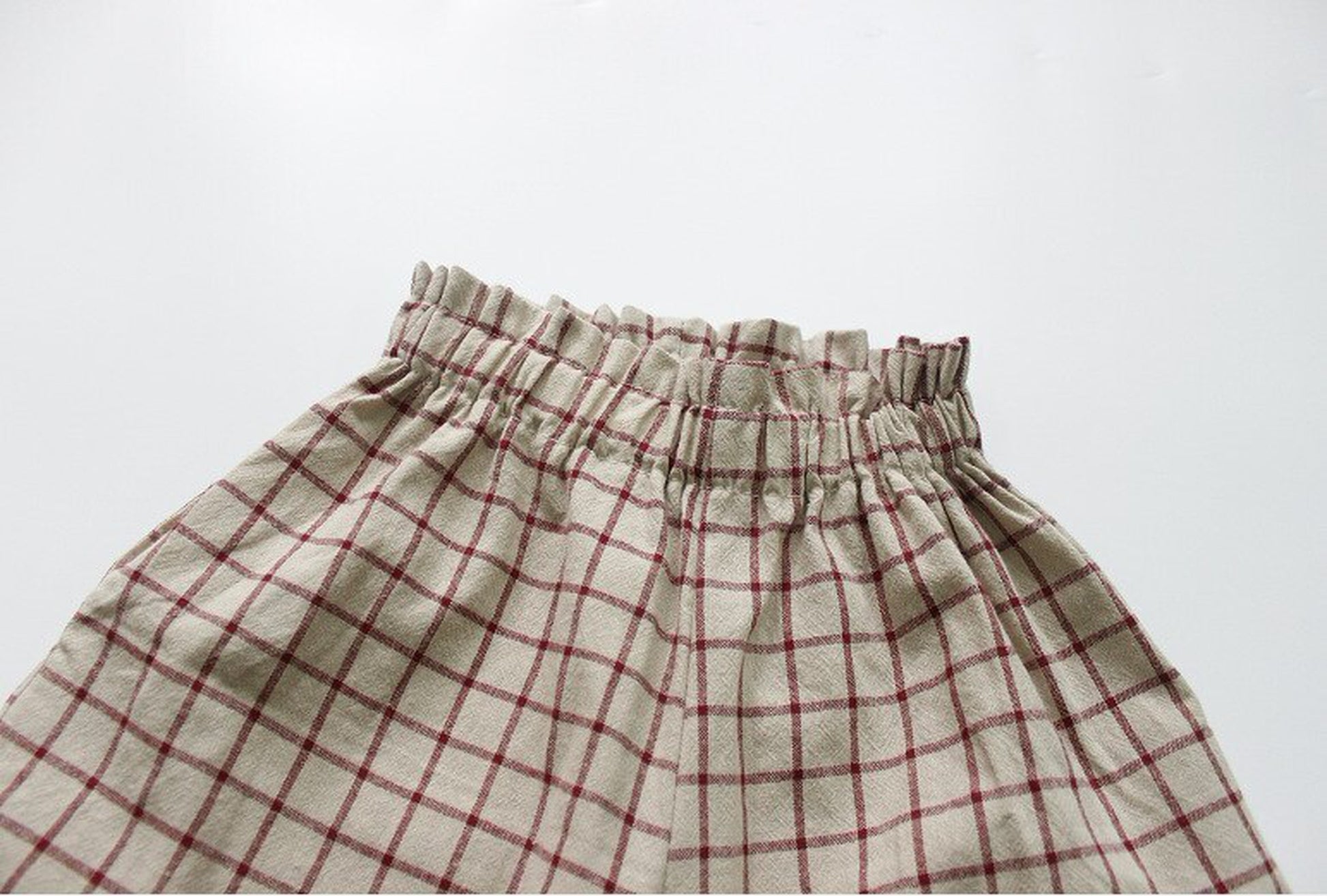 -キッズ チェック パンツ - mamahalo shop - ハーフパンツ・ショートパンツ -  べビー服 - 子供服 - 男の子 - 女の子