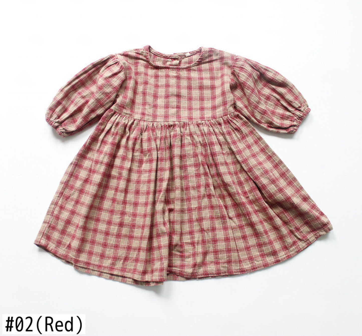 -キッズ チェック ワンピース【mh0000324】 - mamahalo shop - 長袖ワンピース -  べビー服 - 子供服 - 男の子 - 女の子