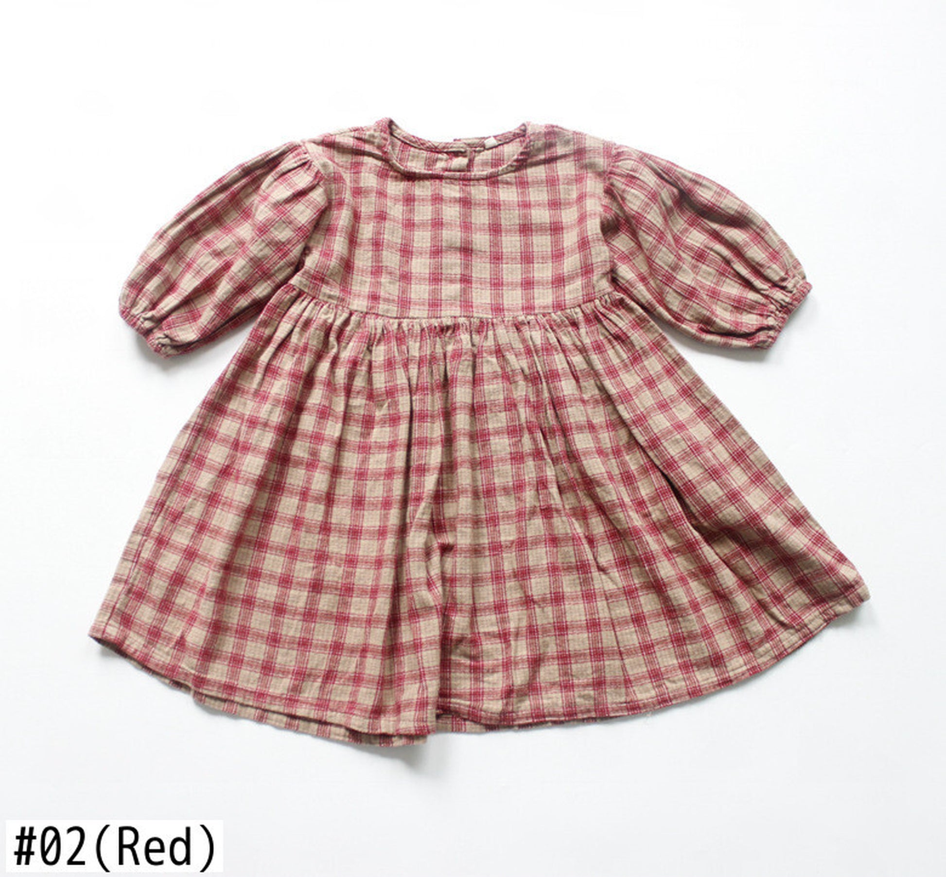 -キッズ チェック ワンピース【mh0000324】 - mamahalo shop - 長袖ワンピース -  べビー服 - 子供服 - 男の子 - 女の子