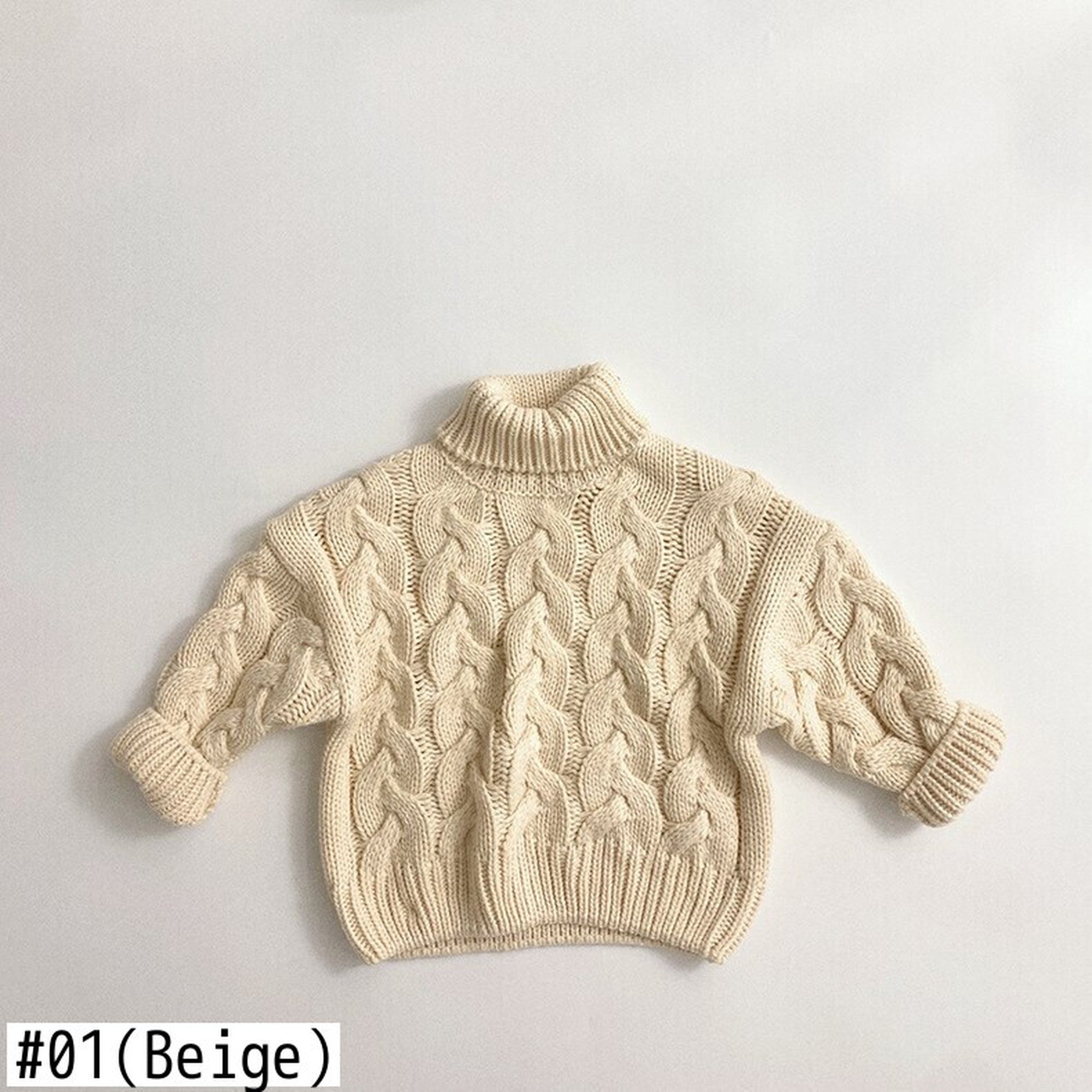 キッズ ニット タートルネック ケーブル編み トップス セーター 49755819 - mamahalo shop - ニット・セーター - ベビー服 - 子供服 - 男の子 - 女の子