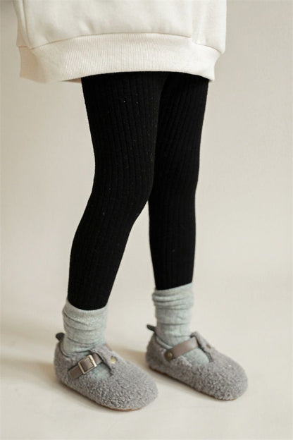 -キッズ リブニット レギンス パンツ【mh0000216】 - mamahalo shop - レギンスパンツ -  べビー服 - 子供服 - 男の子 - 女の子