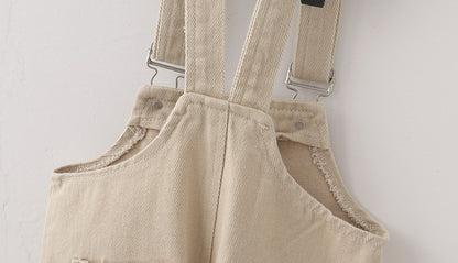 -キッズ シンプル オーバーオール サロペット【mh0000369】 - mamahalo shop - オーバーオール -  べビー服 - 子供服 - 男の子 - 女の子