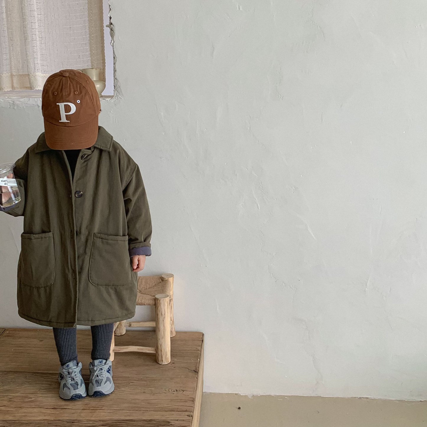 -キッズ 裏キルティング ロング コート【mh0000308】 - mamahalo shop - ロングコート -  べビー服 - 子供服 - 男の子 - 女の子