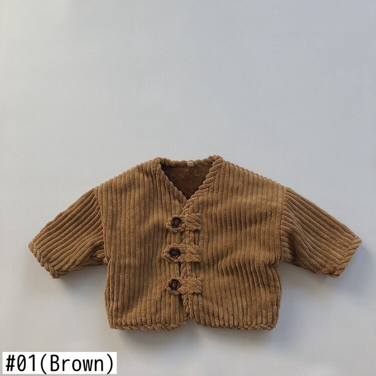 -キッズ コーデュロイ 裏フリース ジャケット コート アウター【mh0000264】 - mamahalo shop - ショートコート・ジャケット・ジャンパー -  べビー服 - 子供服 - 男の子 - 女の子